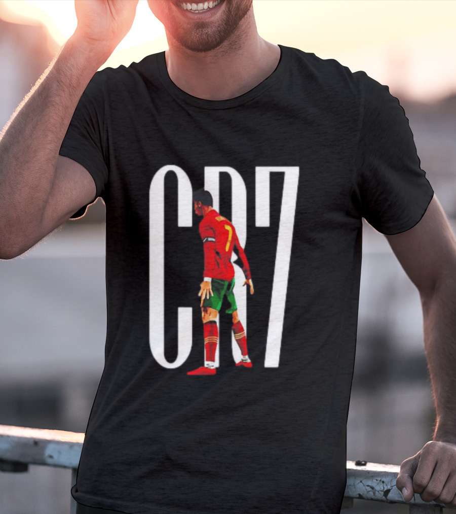 CR7 Cristiano Ronaldo Portugal National Team Iconic Number 7 Soccer Legend T-Shirt