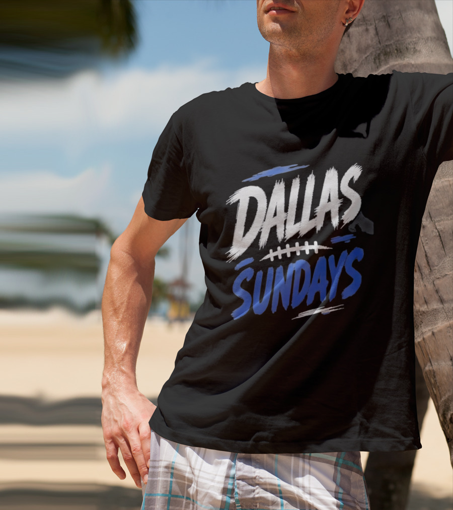 Dallas Sundays Football Brushstroke T-Shirt