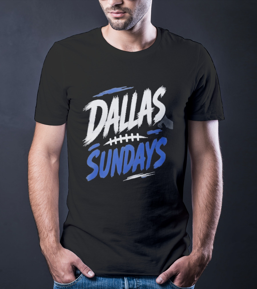 Dallas Sundays Football Brushstroke T-Shirt