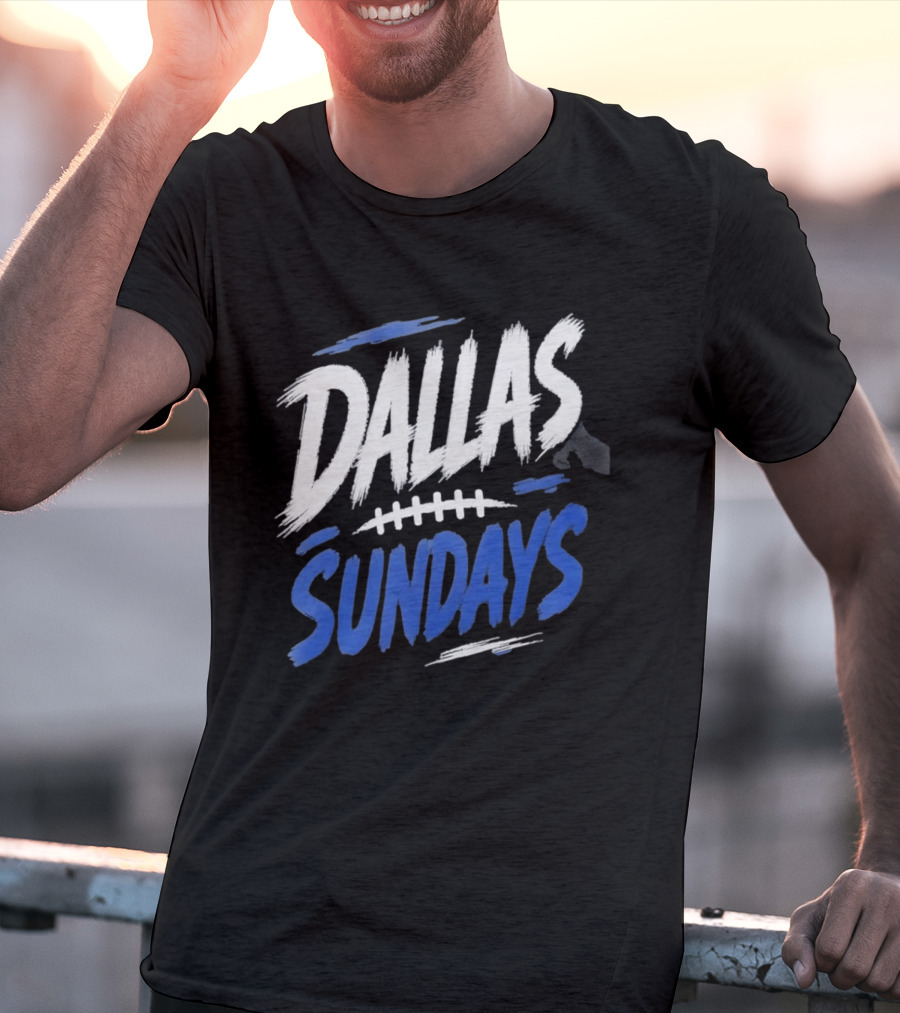 Dallas Sundays Football Brushstroke T-Shirt