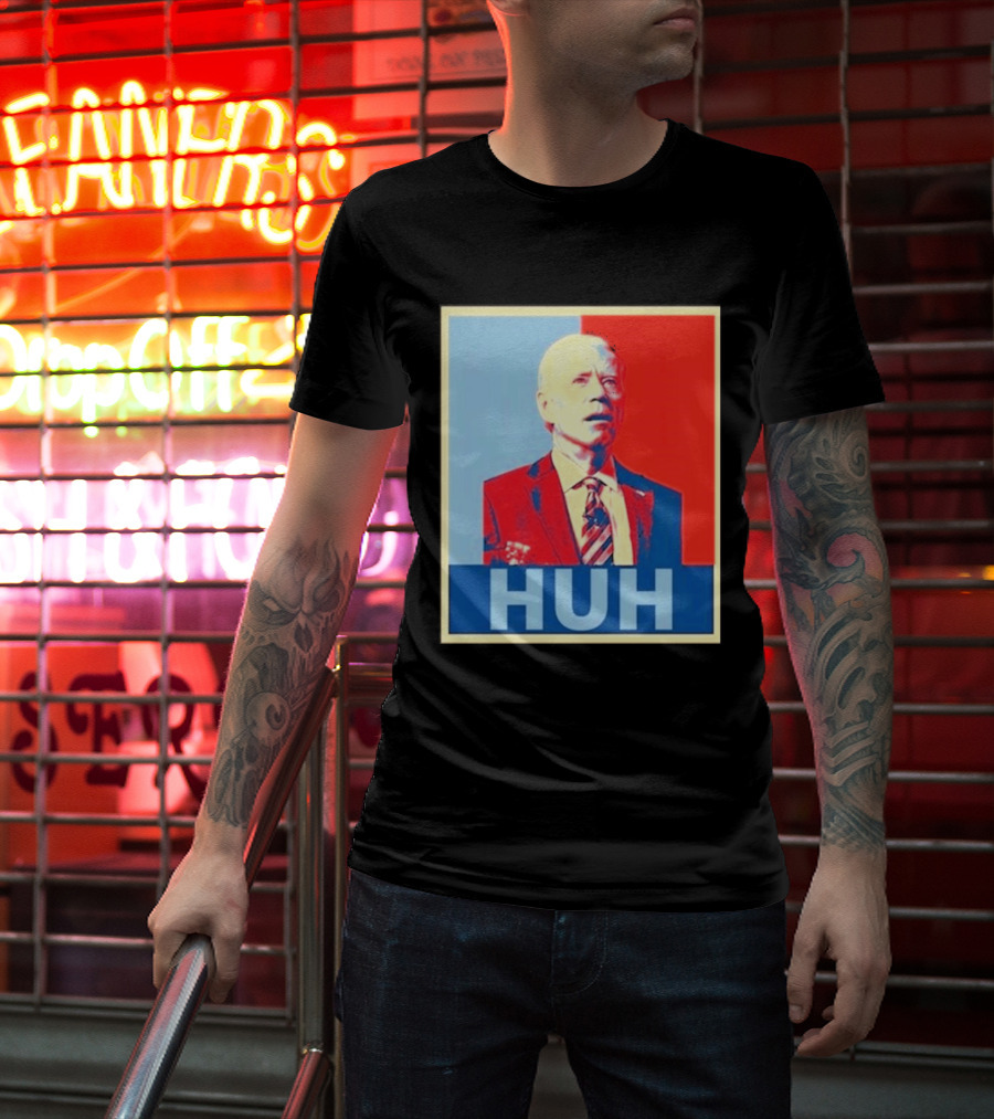 Huh Joe Biden Red Blue T-Shirt