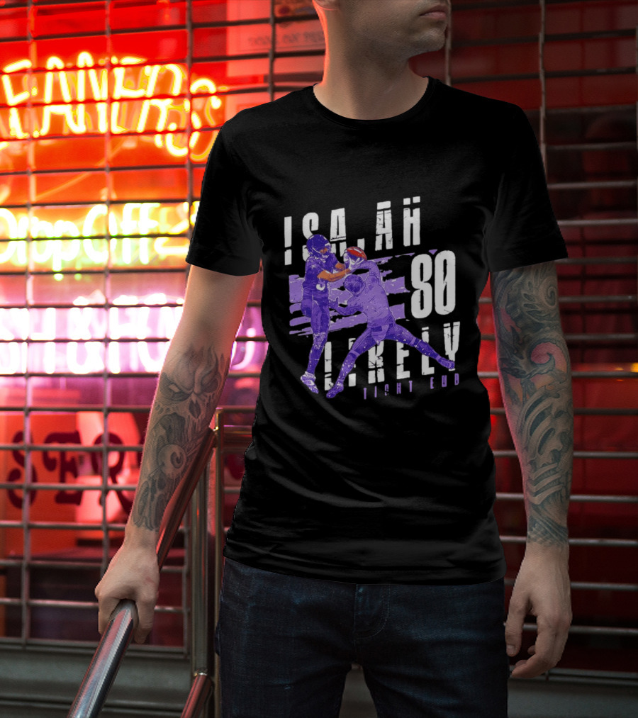 Baltimore Ravens Isaiah Likely 80 Tight End Football Player T-Shirt