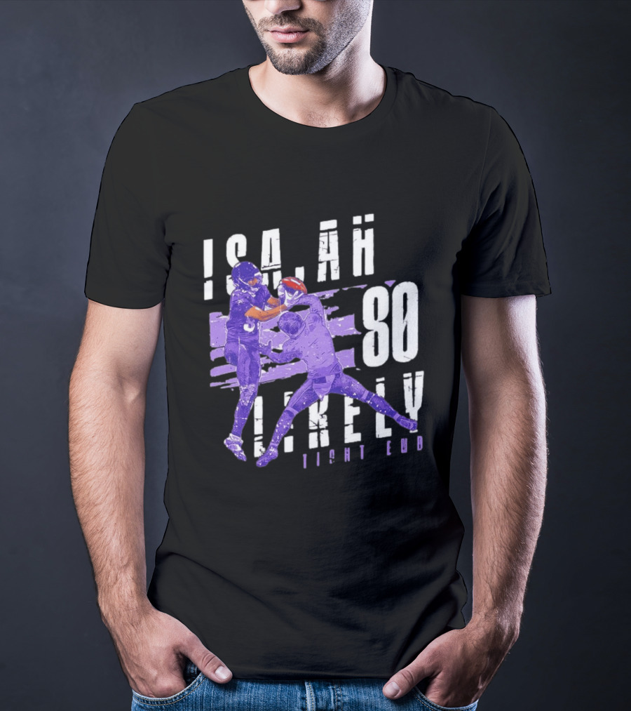 Baltimore Ravens Isaiah Likely 80 Tight End Football Player T-Shirt