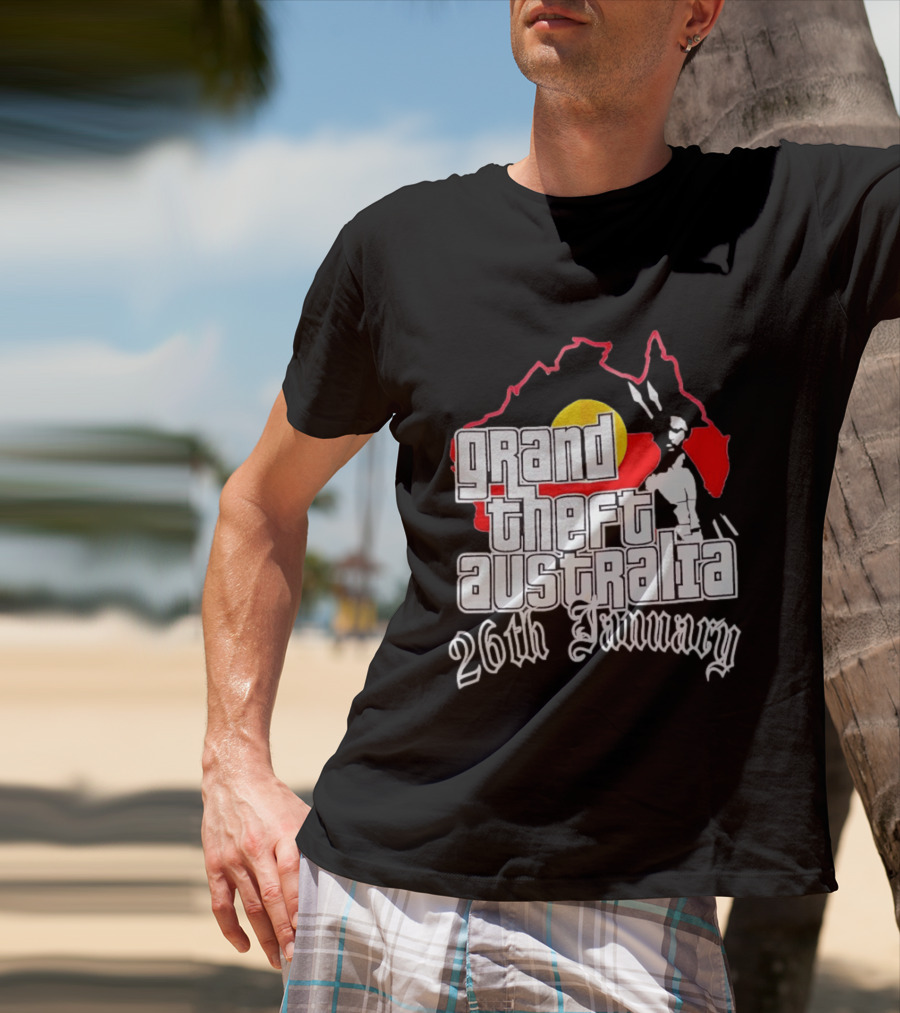Grand Theft Australia 26th January Map Australian T-Shirt