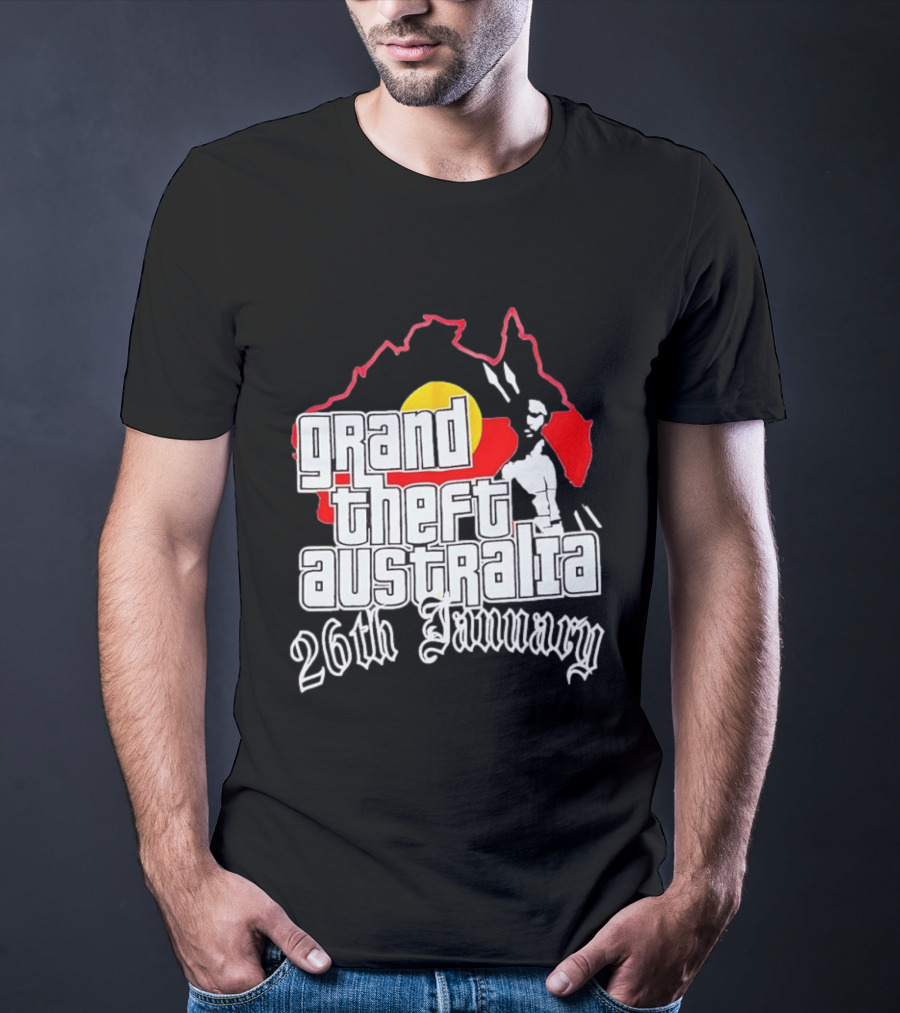 Grand Theft Australia 26th January Map Australian T-Shirt