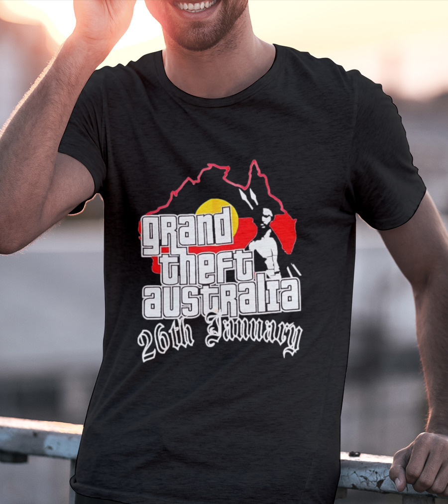 Grand Theft Australia 26th January Map Australian T-Shirt
