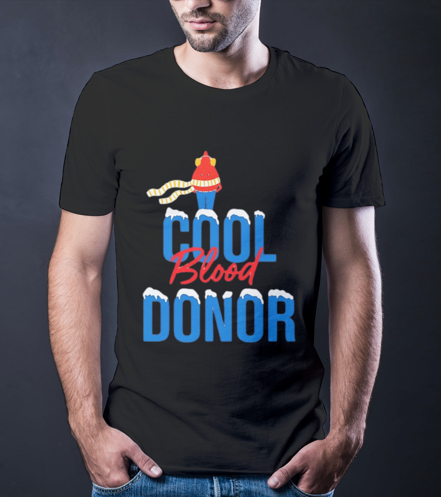 Cool Blood Donor Winter T-Shirt