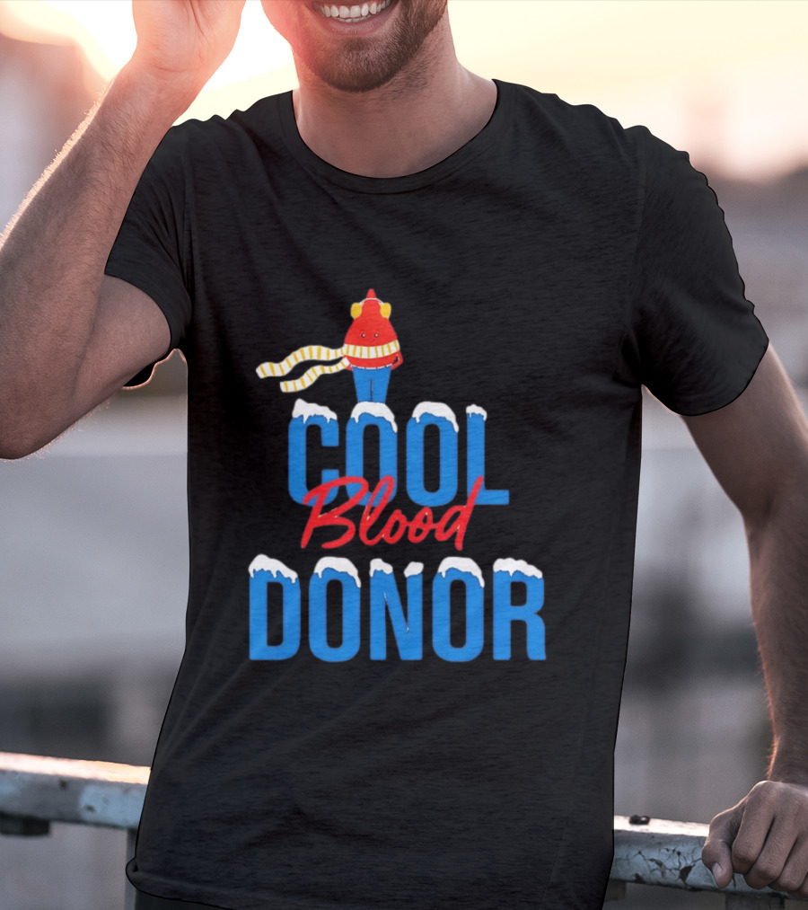 Cool Blood Donor Winter T-Shirt