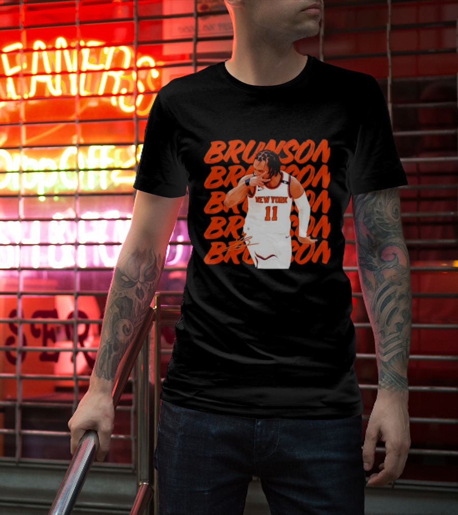 Brunson 11 New York Knicks Basketball Player T-Shirt