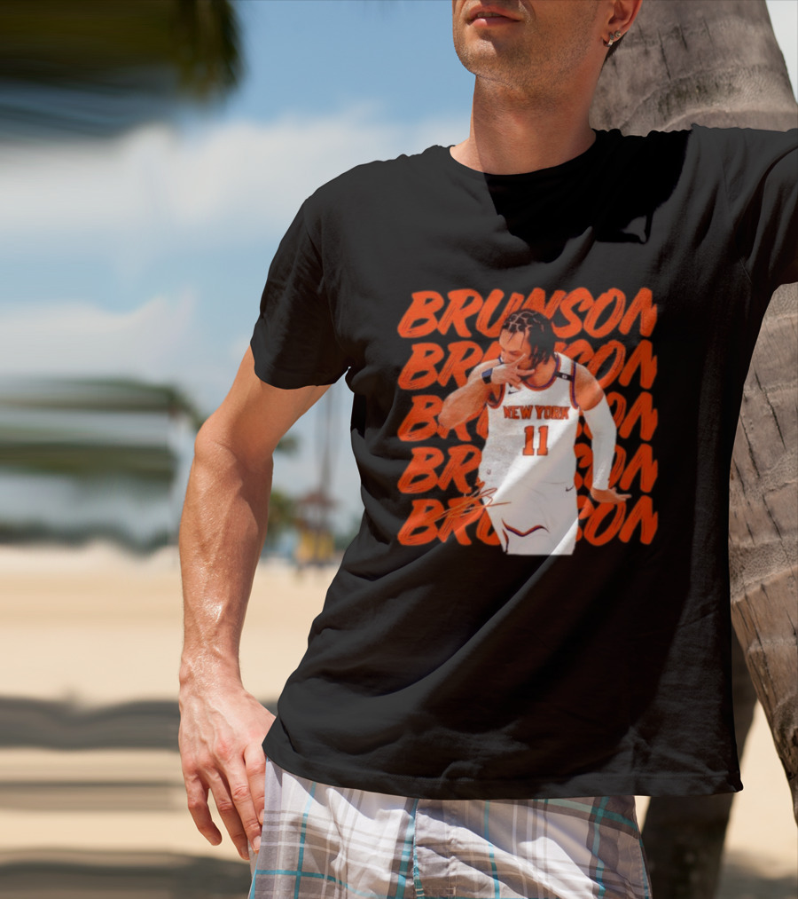 Brunson 11 New York Knicks Basketball Player T-Shirt
