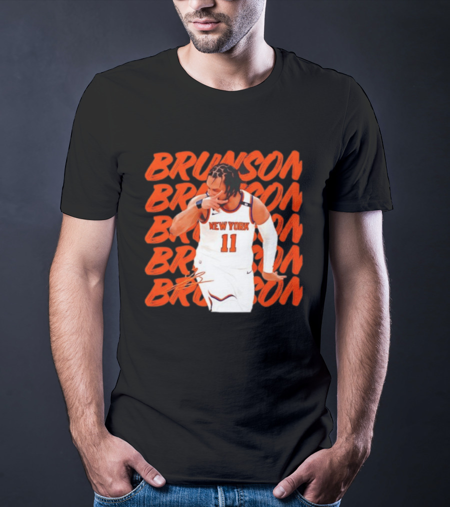 Brunson 11 New York Knicks Basketball Player T-Shirt