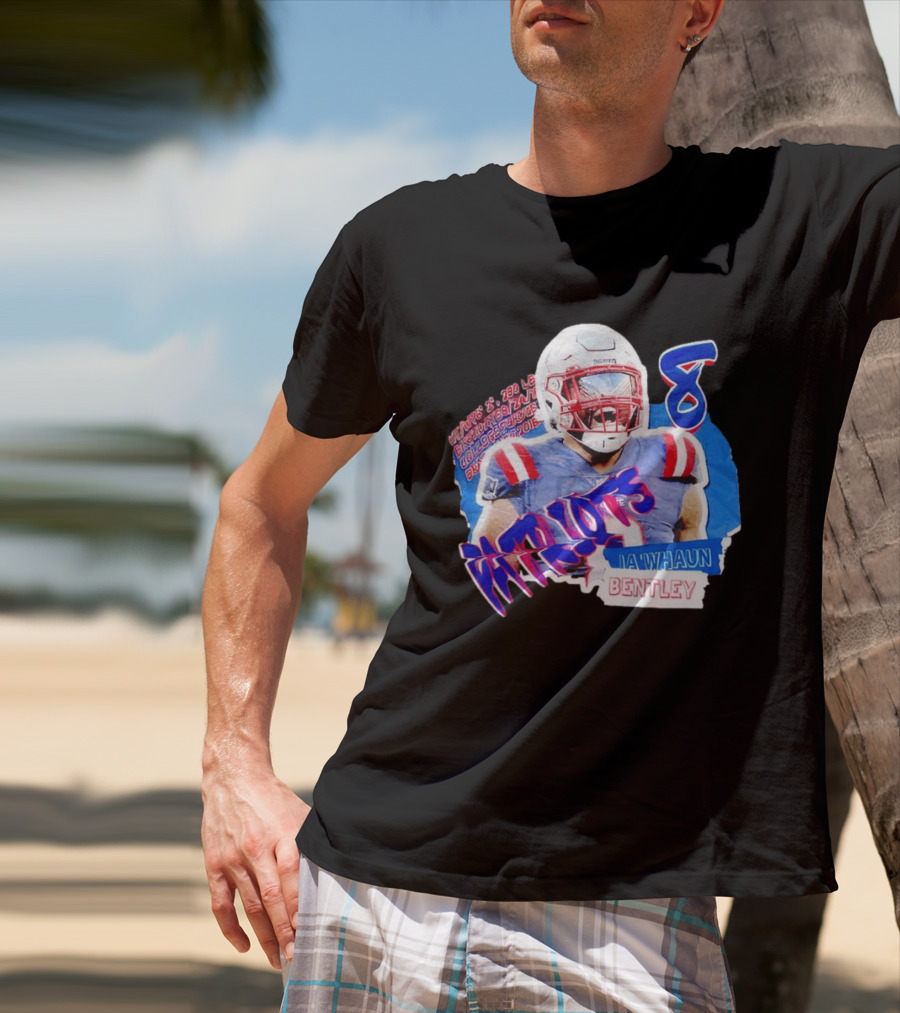 Patriots Ja'whaun Bentley New England 8 Football Superstars T-Shirt