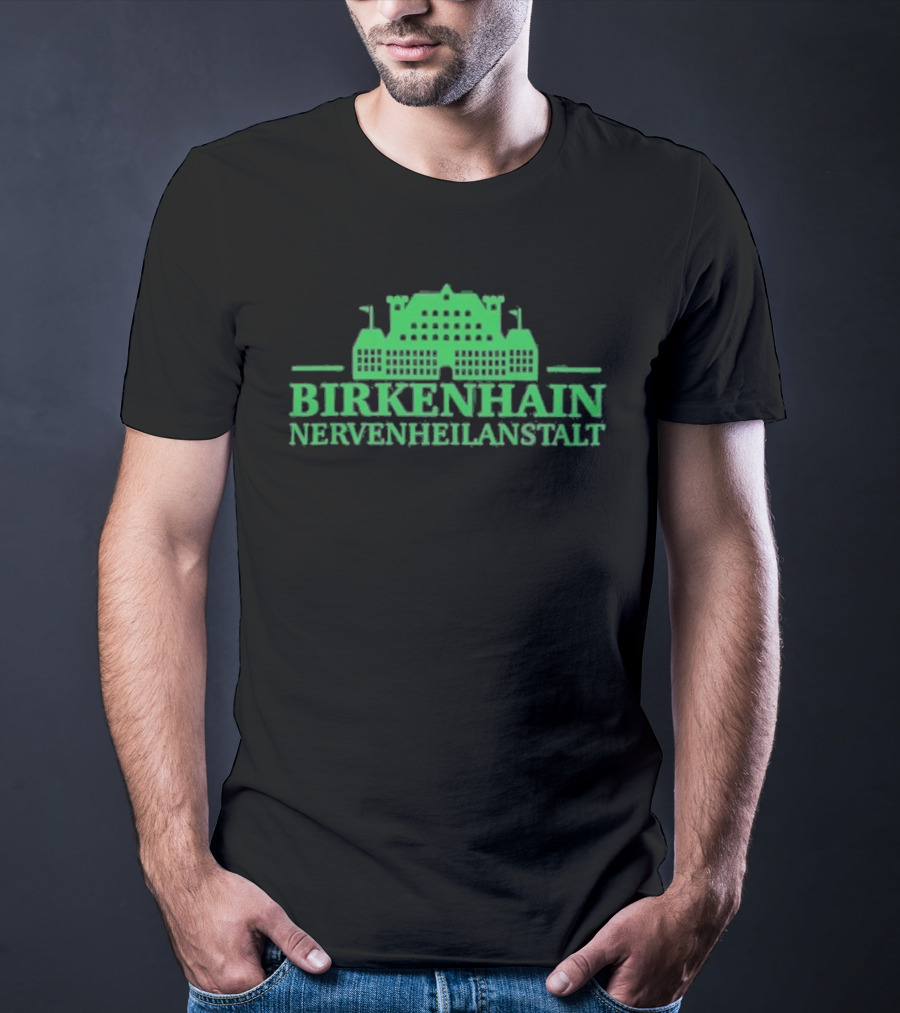 Kiz Birkenhain Nervenheilanstalt Building Icon Green T-Shirt