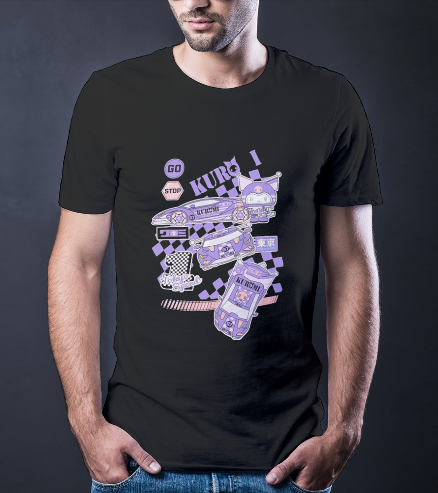 Kuromi Tokyo Speed Racing Number 07 Go Stop T-Shirt