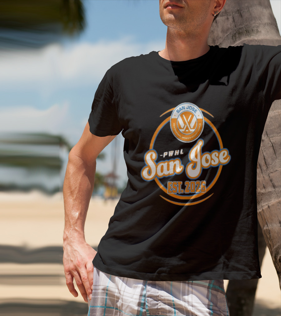PWHL San Jose Professional Women's Hockey League Est. 2026 T-Shirt