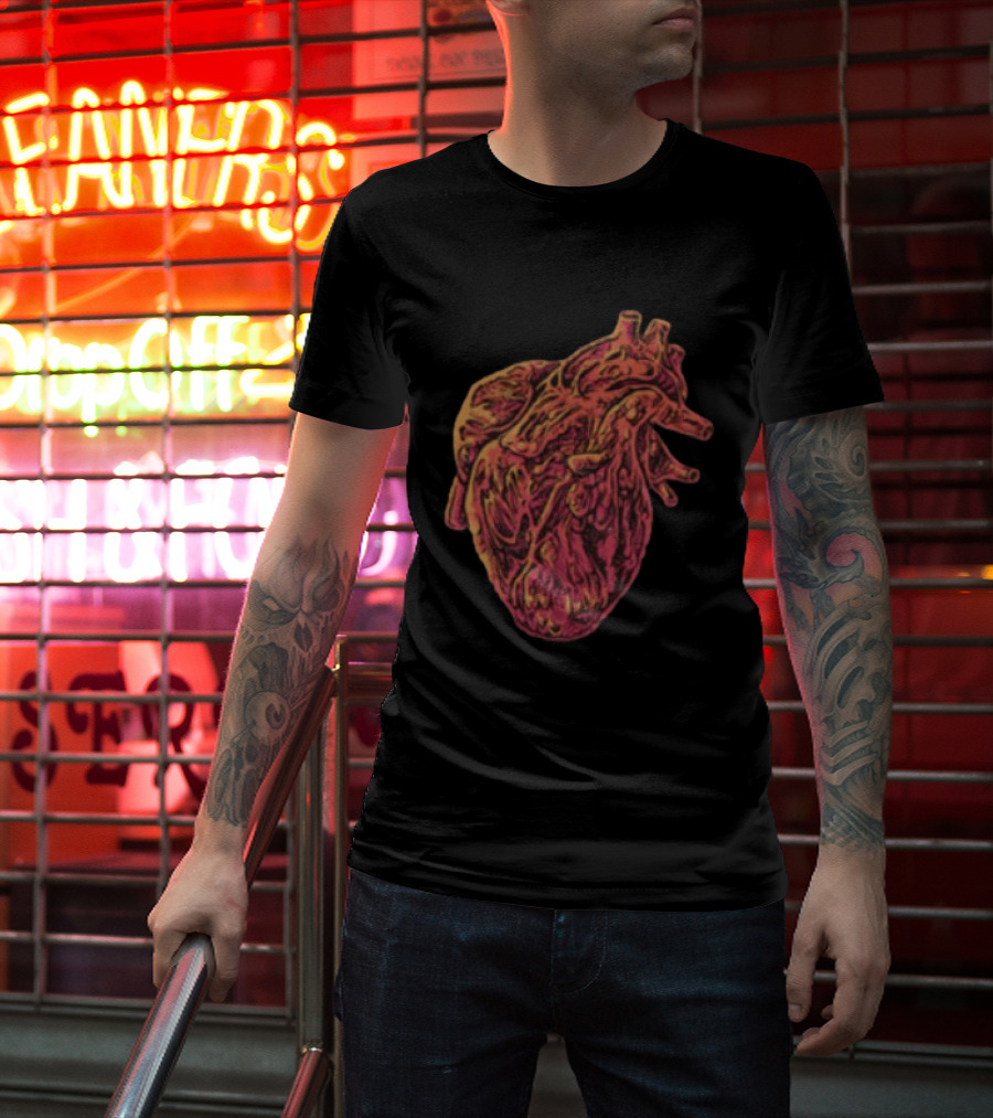 Rise Records The Acacia Strain Gravebloom Black Anatomical Heart T-Shirt