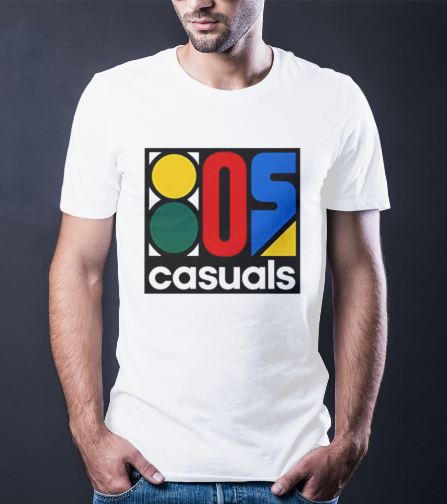 80s Casuals Retro Style Colorful Geometric Icon Collection T-Shirt