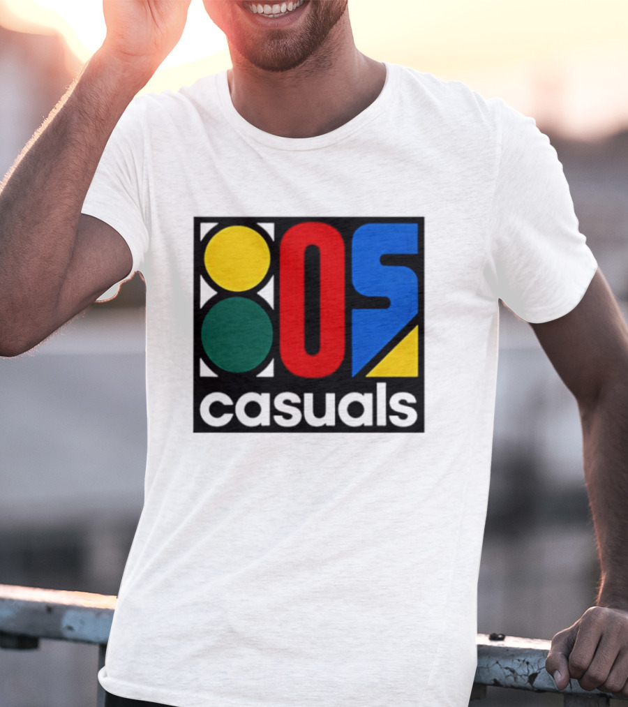 80s Casuals Retro Style Colorful Geometric Icon Collection T-Shirt