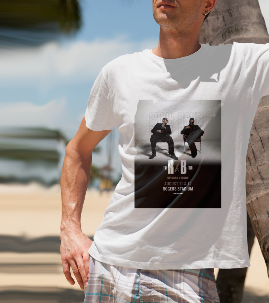 The R&B Tour Chris Usher Raymond Brown August 11 12 Rogers Stadium Live Nation T-Shirt