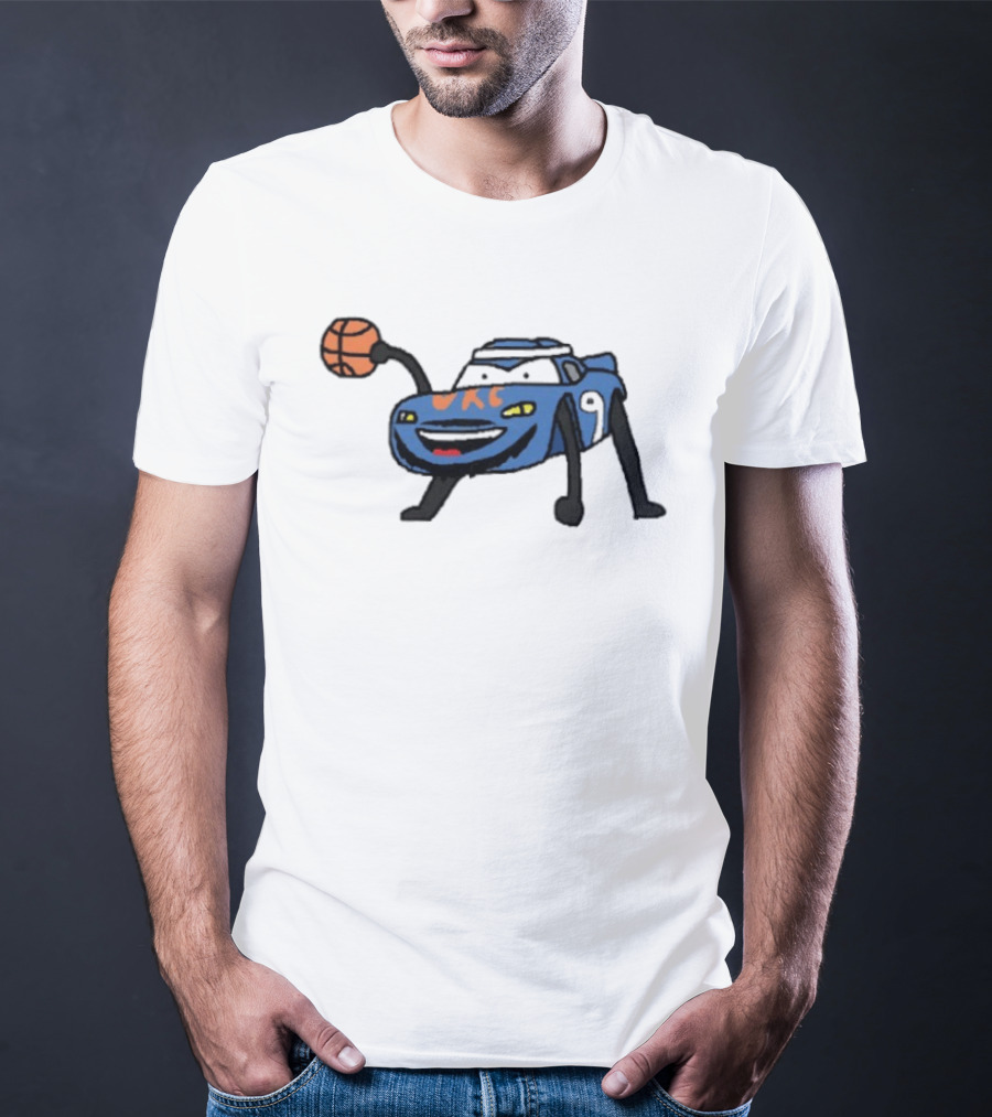 Alex Cars Russo Alex Caruso OKC Thunder Basketball Cartoon T-Shirt