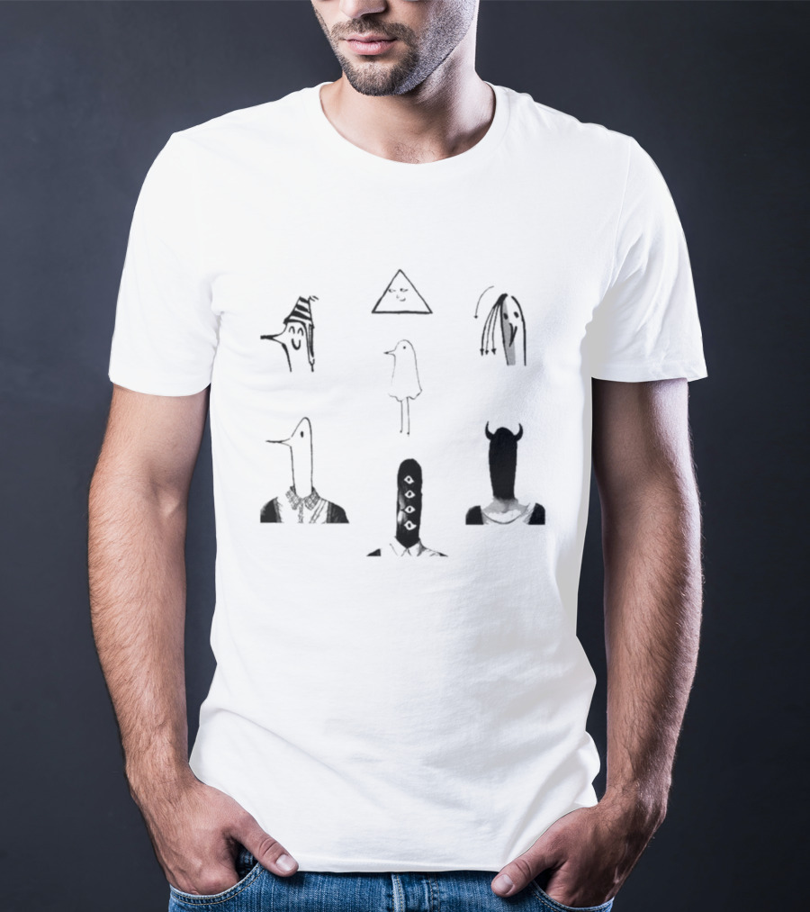Oyasumi Punpun All Forms Minimalist Characters Collection T-Shirt