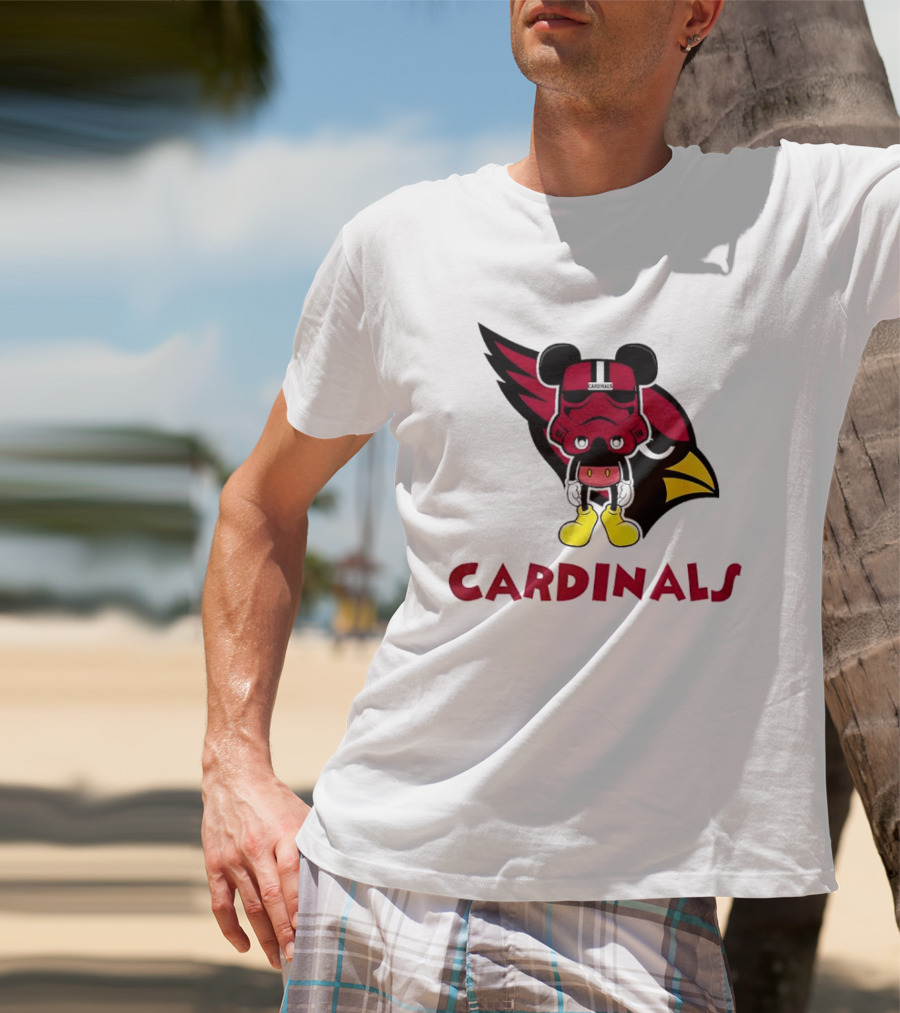 Arizona Cardinals Mickey Mouse Stormtrooper T-Shirt