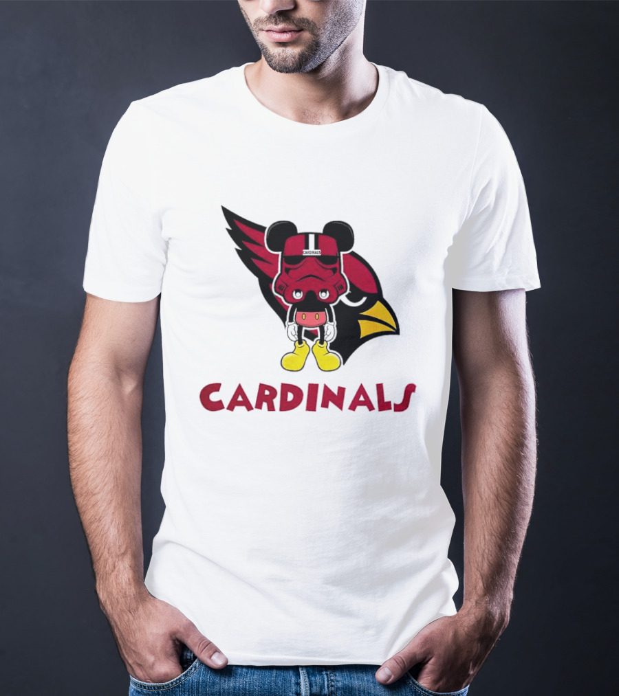 Arizona Cardinals Mickey Mouse Stormtrooper T-Shirt