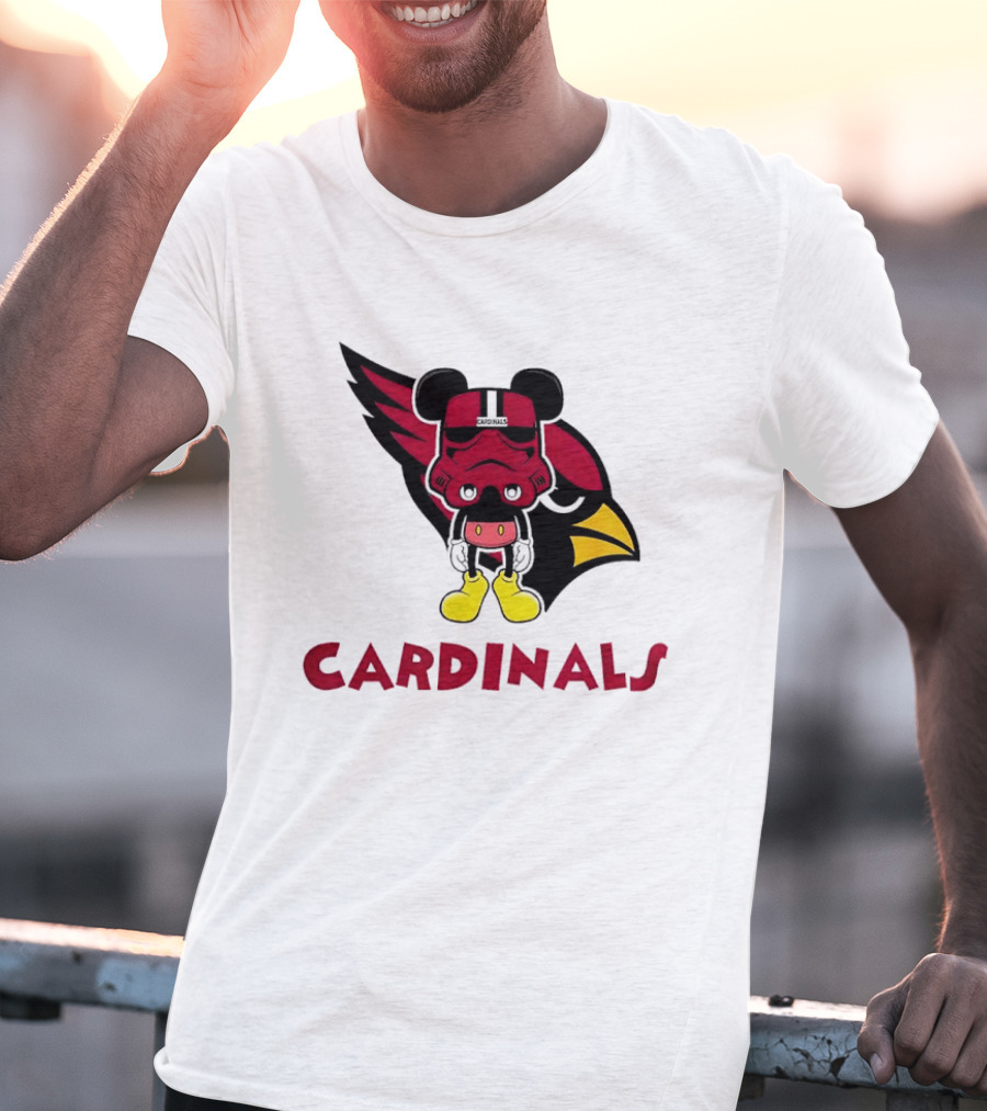 Arizona Cardinals Mickey Mouse Stormtrooper T-Shirt
