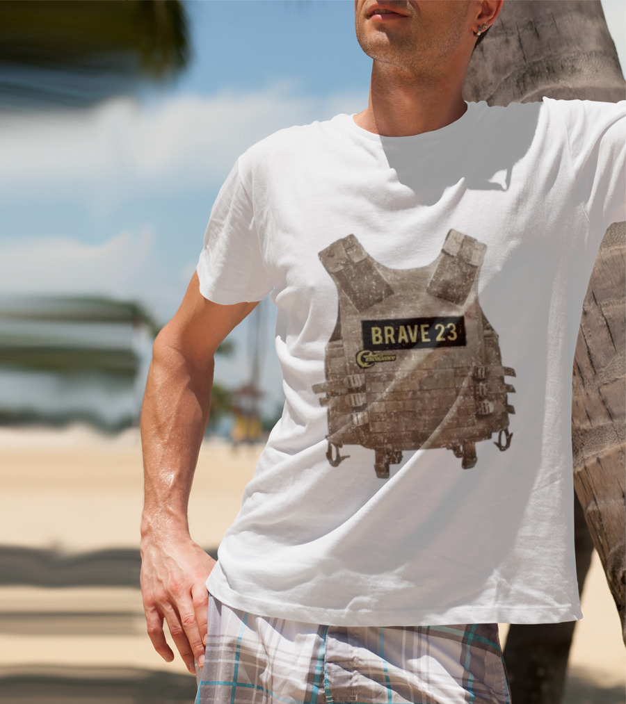 Awesome Camouflage Brave 23 Excellence Tactical Vest T-Shirt