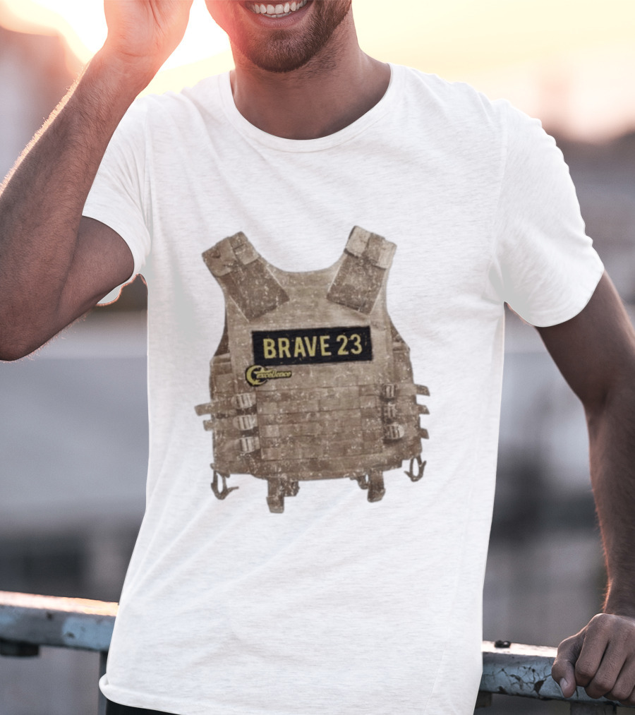 Awesome Camouflage Brave 23 Excellence Tactical Vest T-Shirt