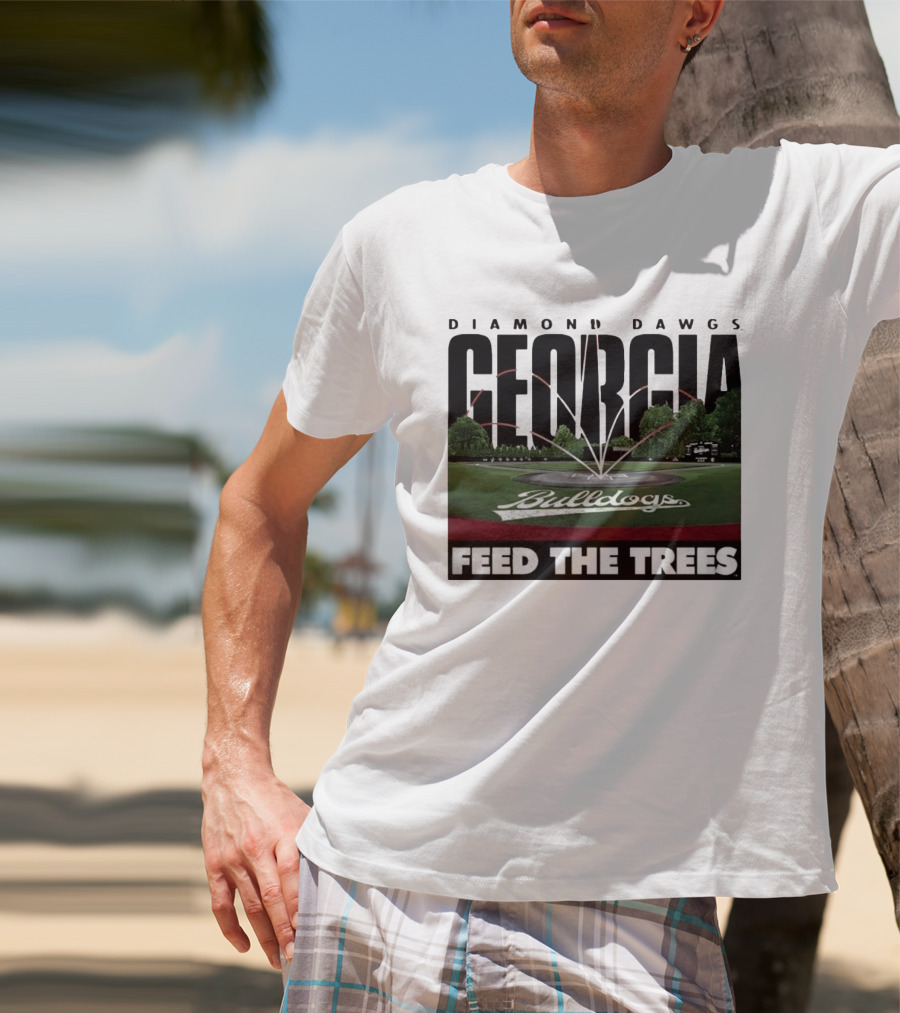 Diamond Dawgs Georgia Bulldogs Baseball Feed The Trees T-Shirt