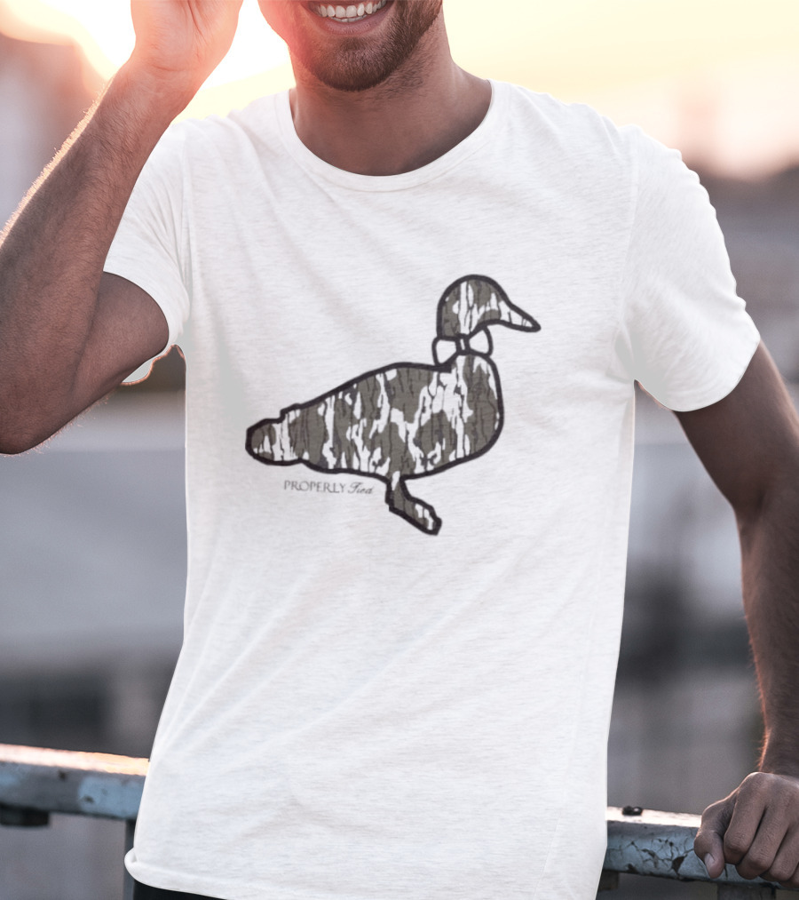 Duck Silhouette Camo Wildlife T-Shirt