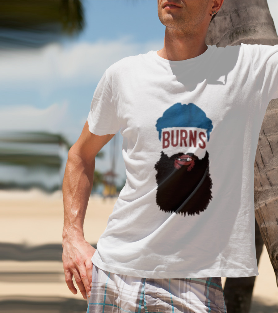 Brent Burns Beard Blue And Red Text Colorado Hockey Fan T-Shirt