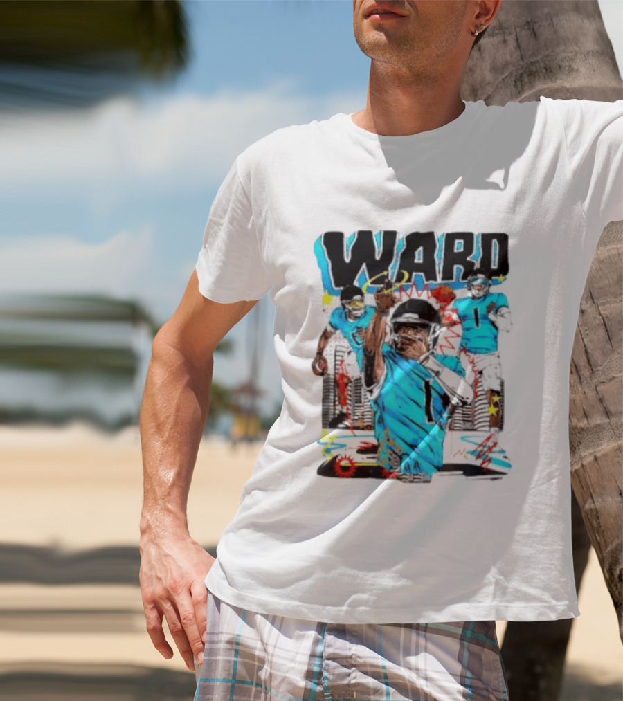 Tennessee Titans Ward Player Cartoon Comic T-Shirt