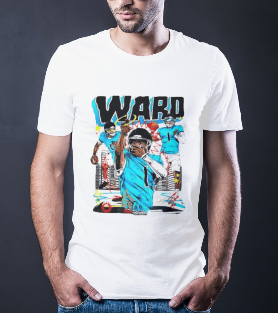Tennessee Titans Ward Player Cartoon Comic T-Shirt