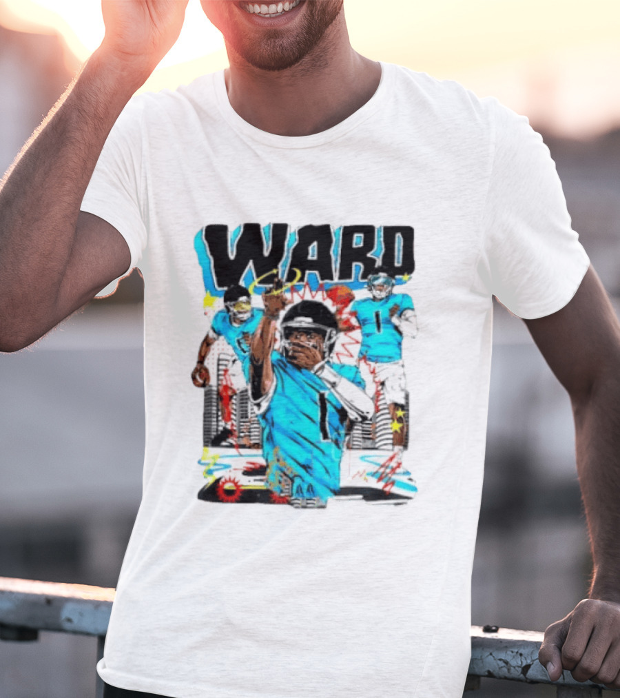 Tennessee Titans Ward Player Cartoon Comic T-Shirt