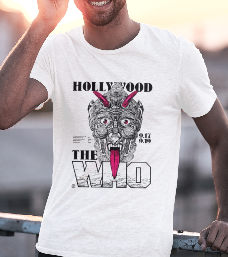 Hollywood The Who Los Angeles 2025 Demon Face 9.17 9.18 T-Shirt