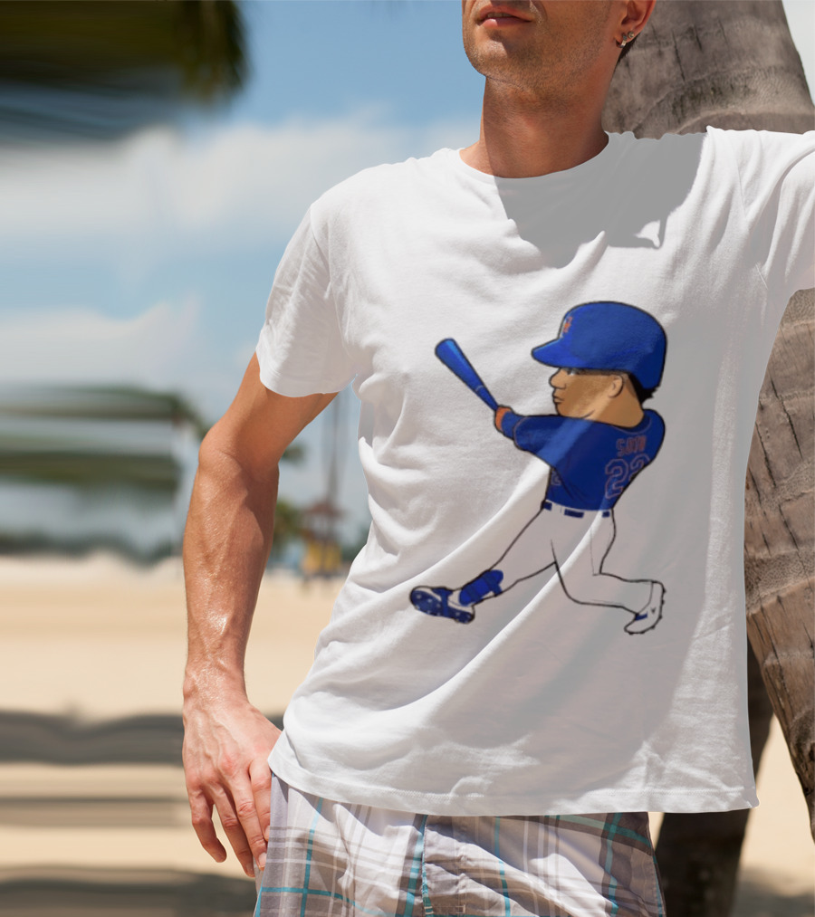 Juan Soto 22 Mets Baseball Swing LGM T-Shirt