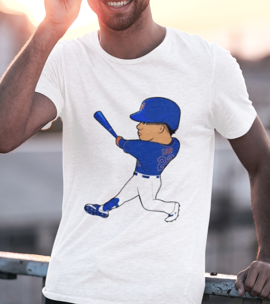 Juan Soto 22 Mets Baseball Swing LGM T-Shirt