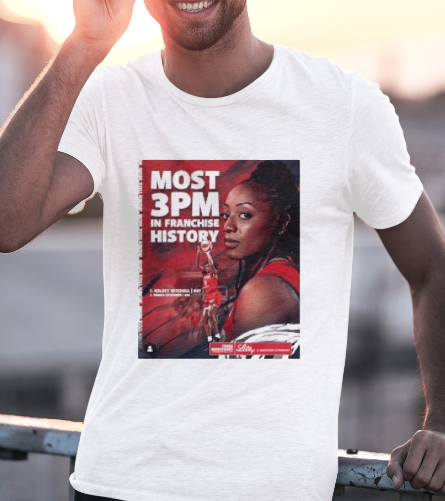 Kelsey Mitchell Most 3PM In Franchise History Indiana Fever T-Shirt
