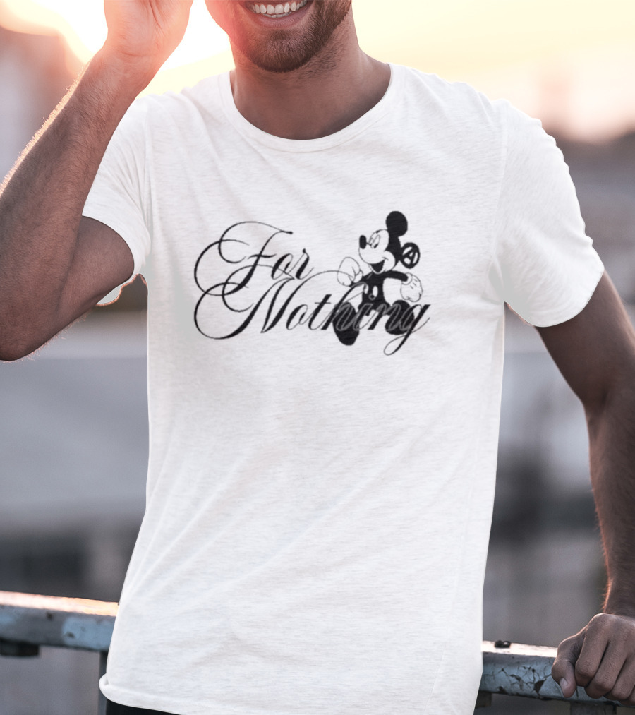 Mickey Mouse Nine Vicious For Nothing Tour 2025 For Nothing T-Shirt