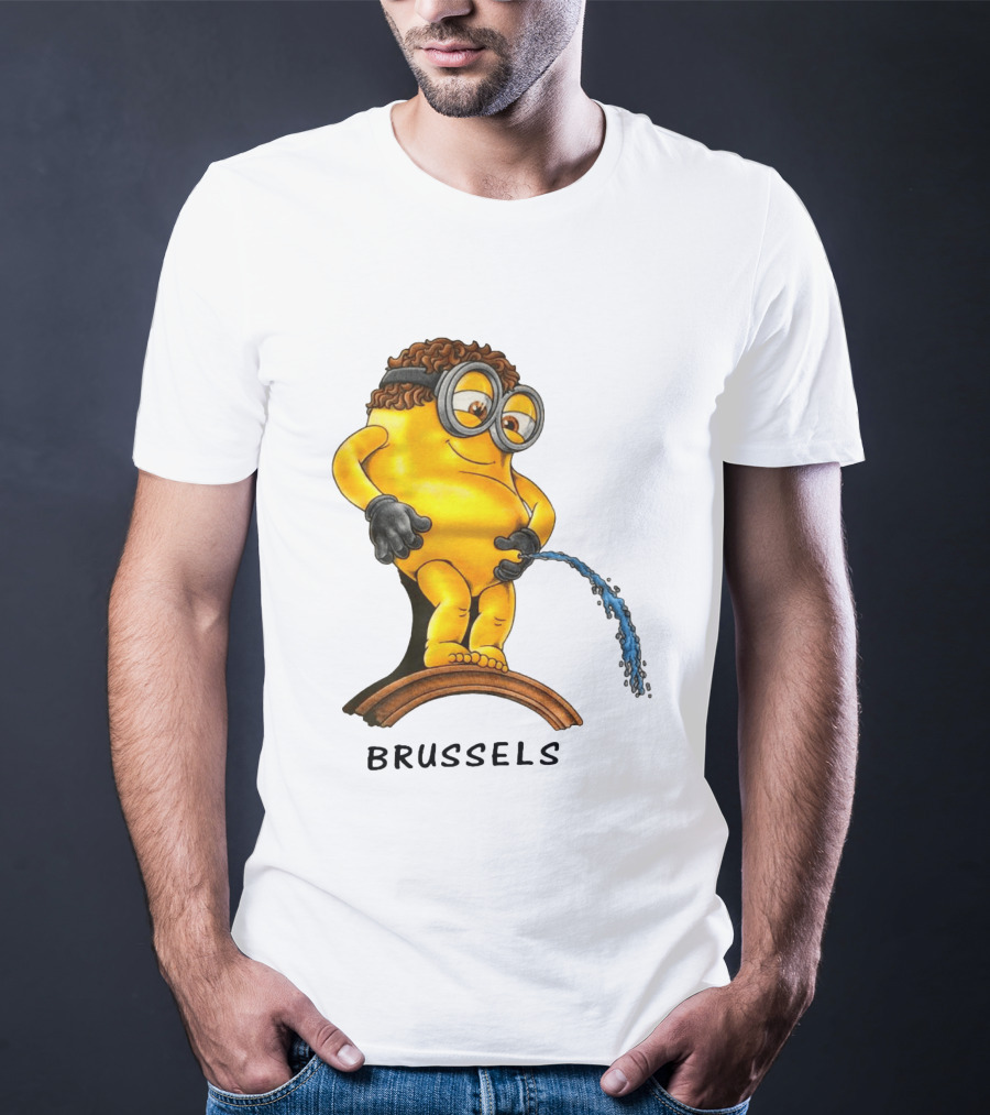 Brussels Pee Minion Parody Manneken Pis T-Shirt