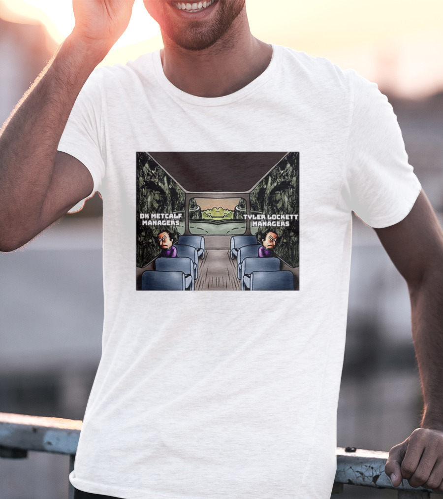 DK Metcalf Managers Tyler Lockett Managers Sad Meme Seattle Seahawks T-Shirt