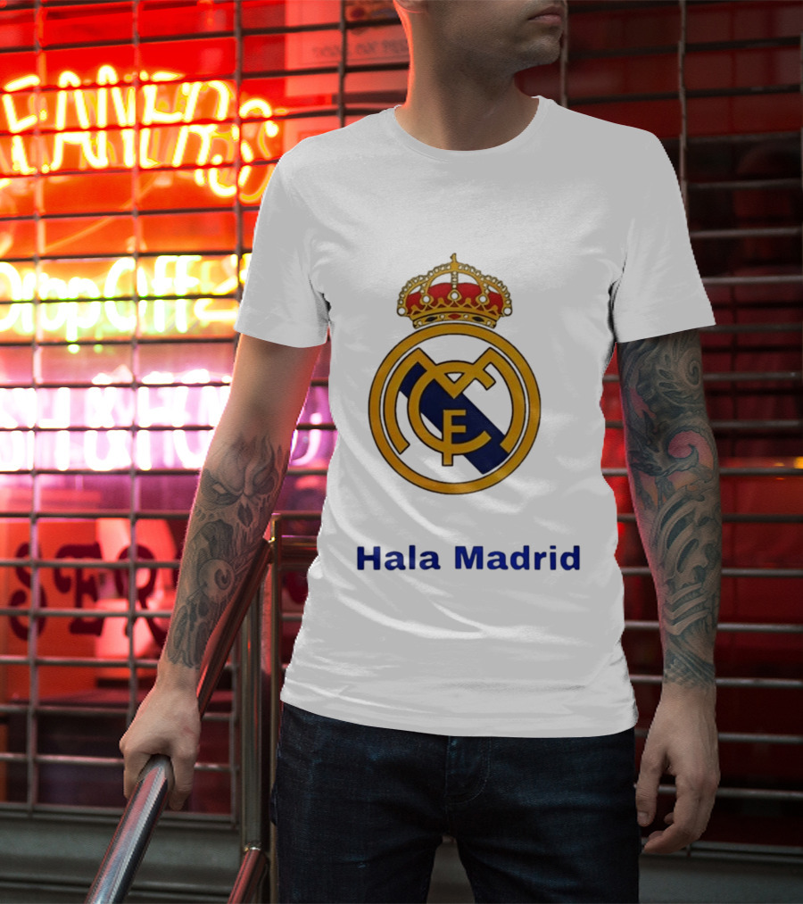 Hala Madrid Real Madrid CF Crest Spain Football Club T-Shirt