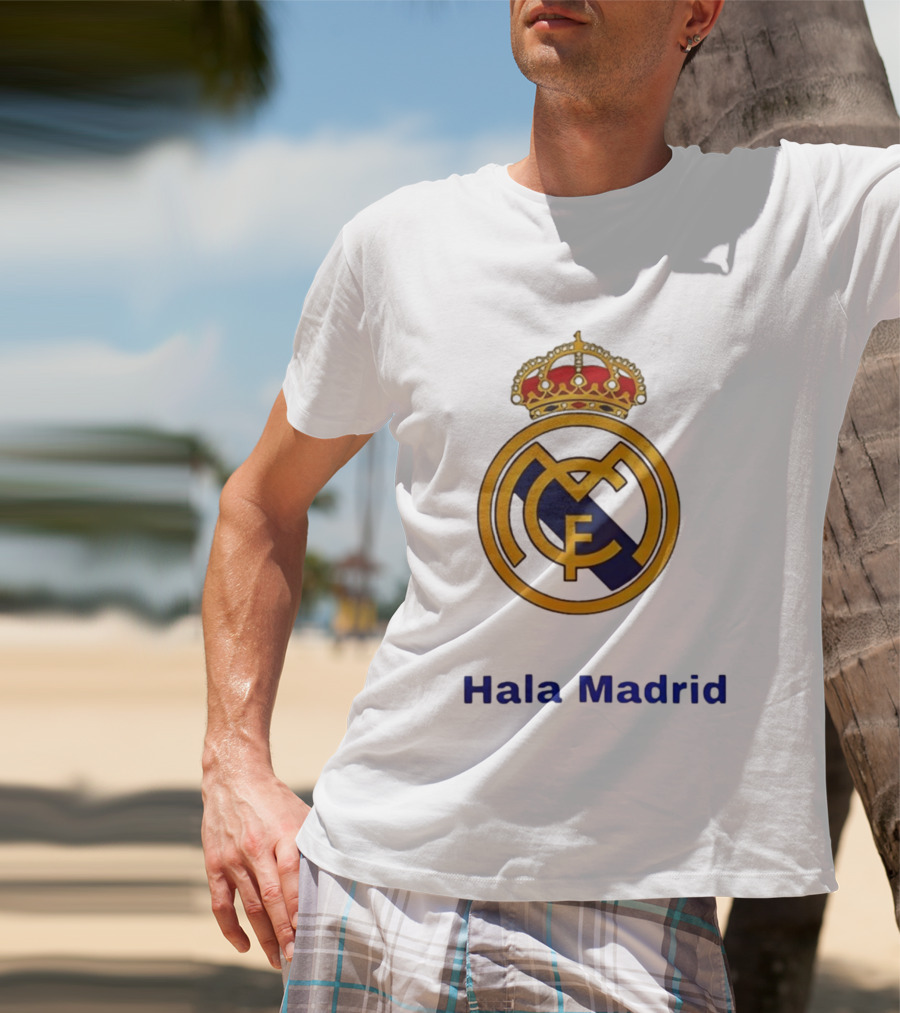 Hala Madrid Real Madrid CF Crest Spain Football Club T-Shirt