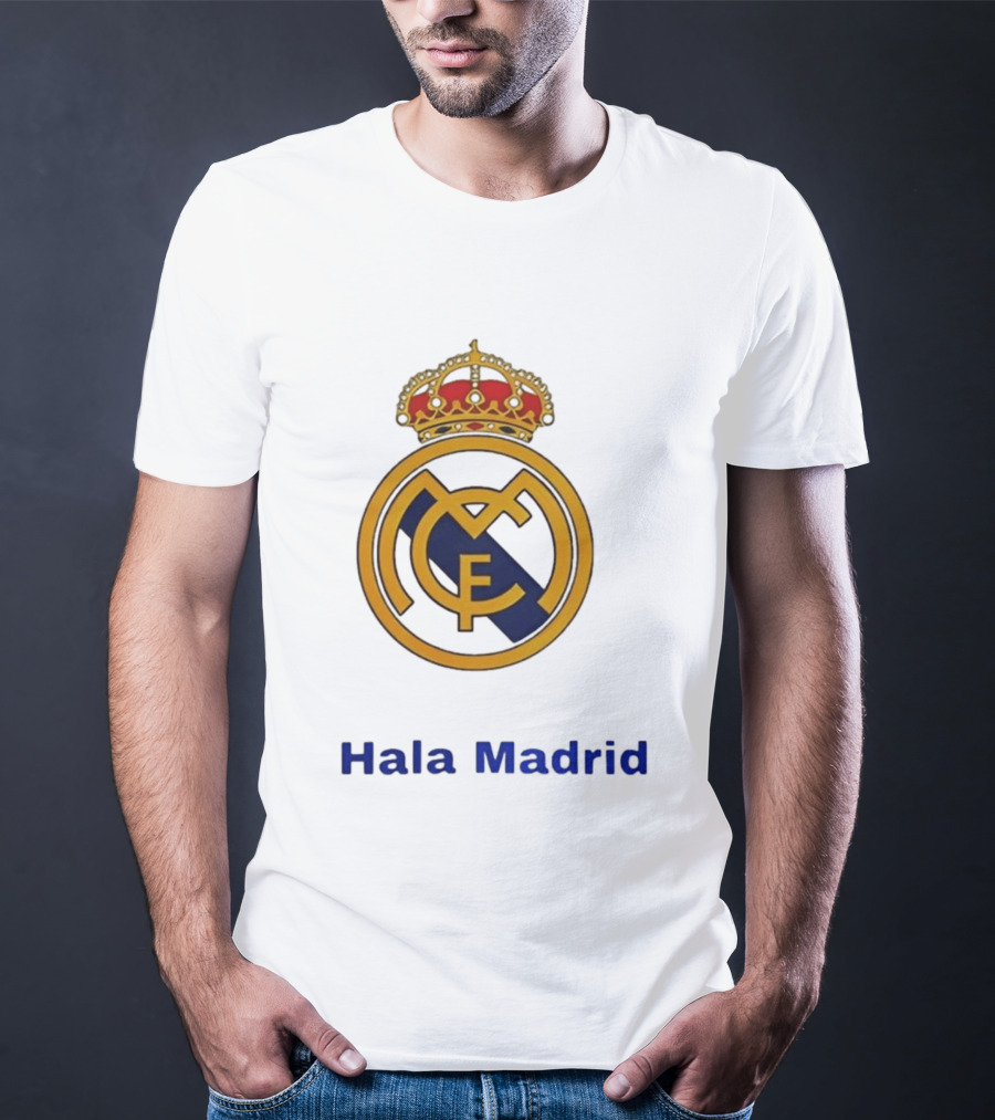 Hala Madrid Real Madrid CF Crest Spain Football Club T-Shirt