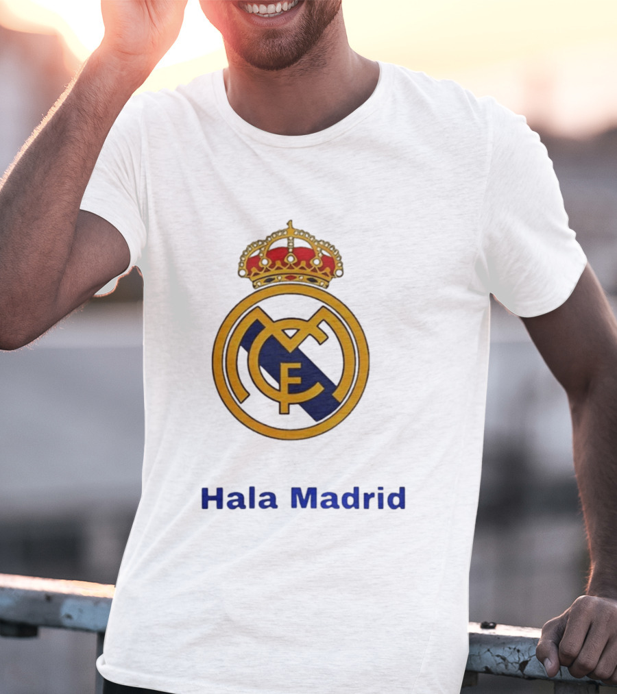 Hala Madrid Real Madrid CF Crest Spain Football Club T-Shirt