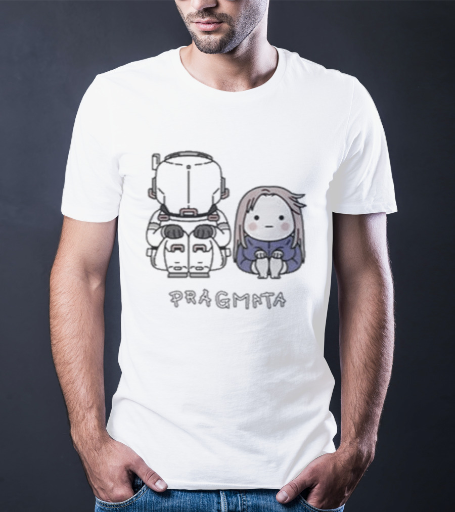 Pragmata Hugh Diana Sitting Together T-Shirt