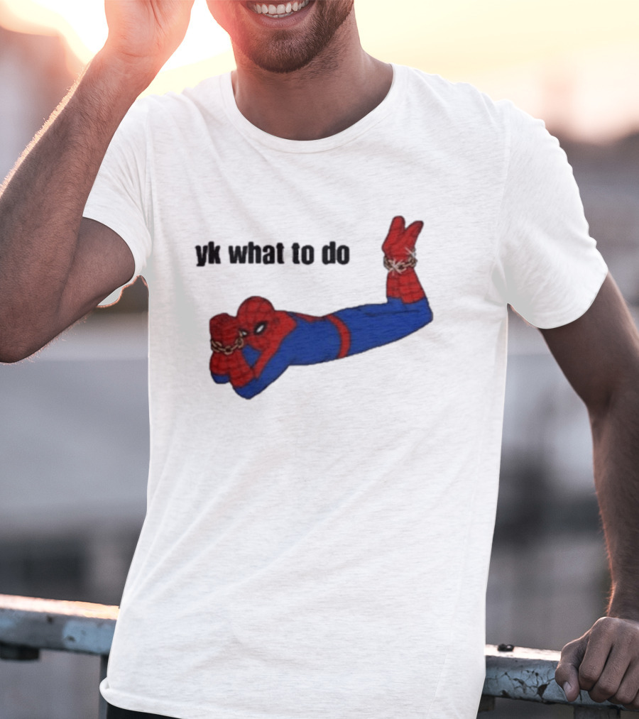 Spooderman YK What To Do Meme T-Shirt