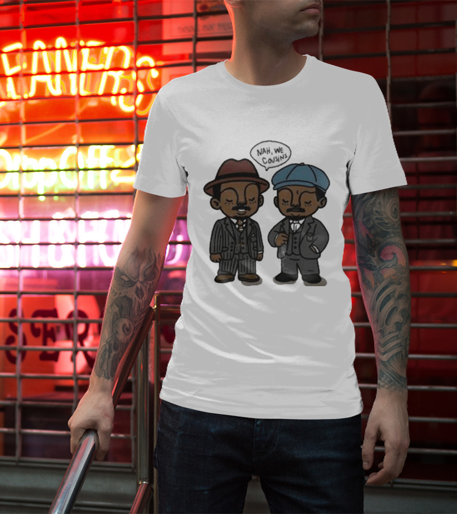 Original Sinners Nah We Cousins 2025 Two Characters In Suits T-Shirt